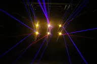Five-finger Laser (RGB) + Six LED Gold Matrix  Moving head Light