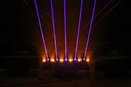 Five-finger Laser (RGB) + Six LED Gold Matrix  Moving head Light