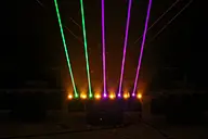 Five-finger Laser (RGB) + Six LED Gold Matrix  Moving head Light